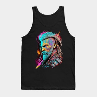 Neon Cyberpunk Viking - V1.11 Tank Top